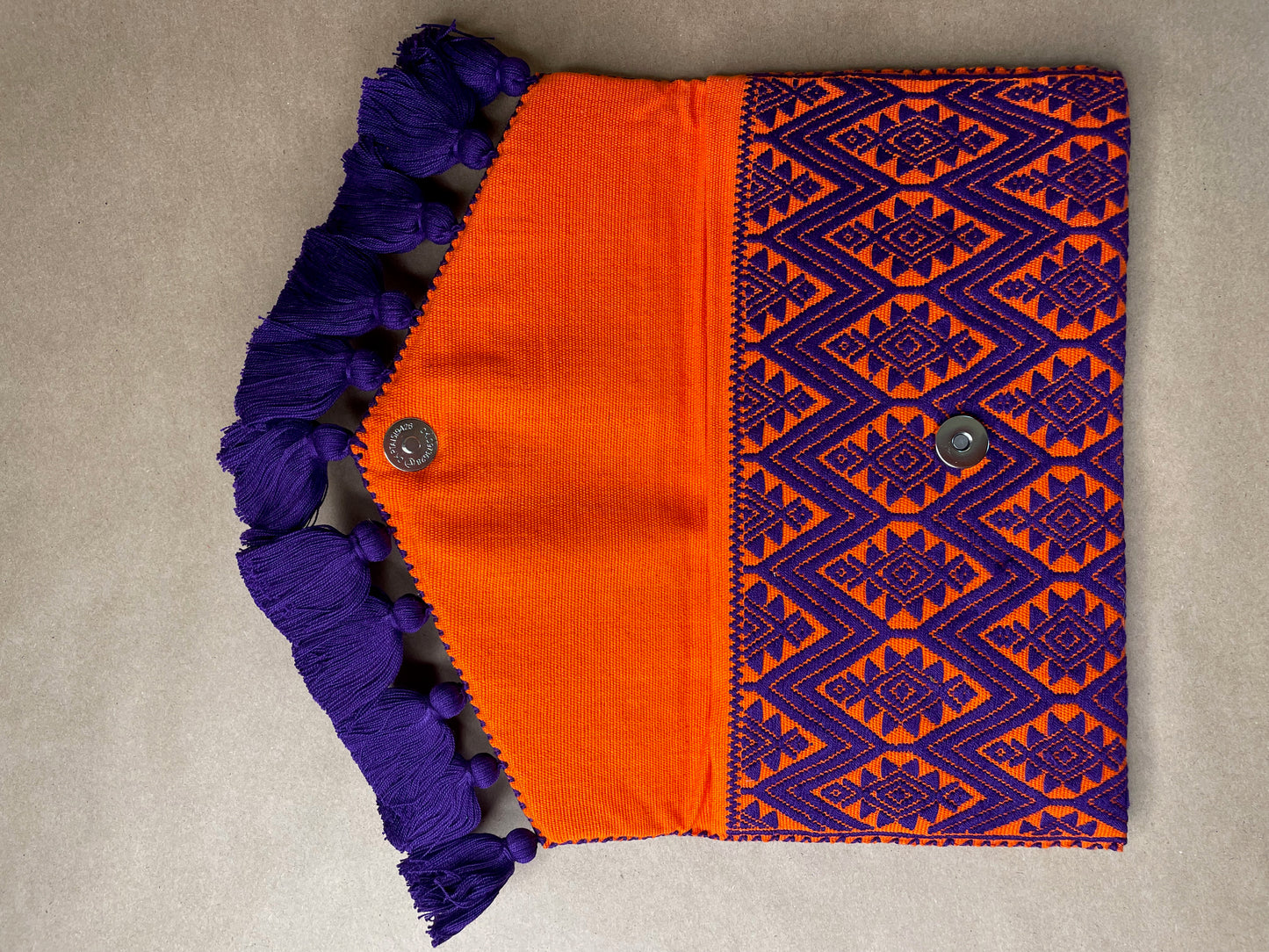 Orange & Purple Clutch