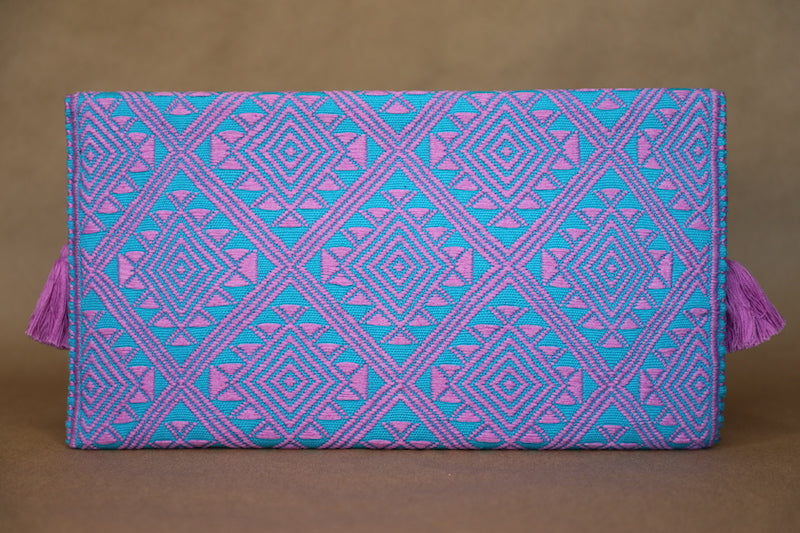 Pink & Blue Clutch