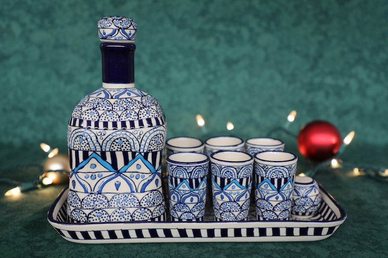 Navy Blue Tequila Set