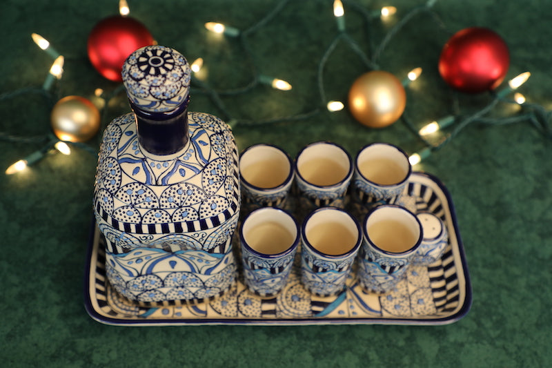 Navy Blue Tequila Set