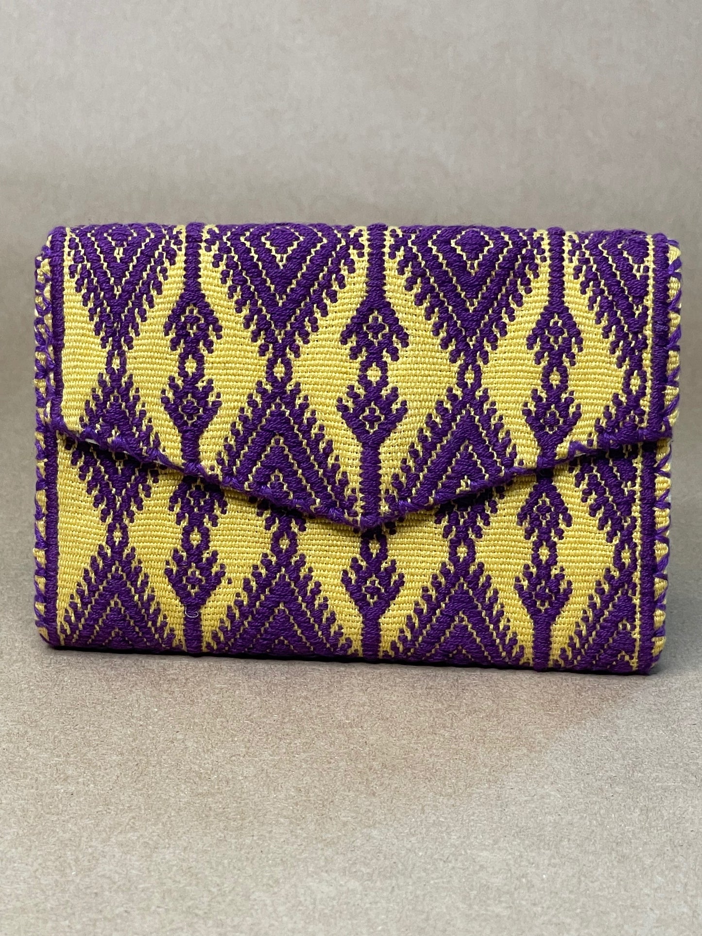 Yellow & Purple Small Wallet