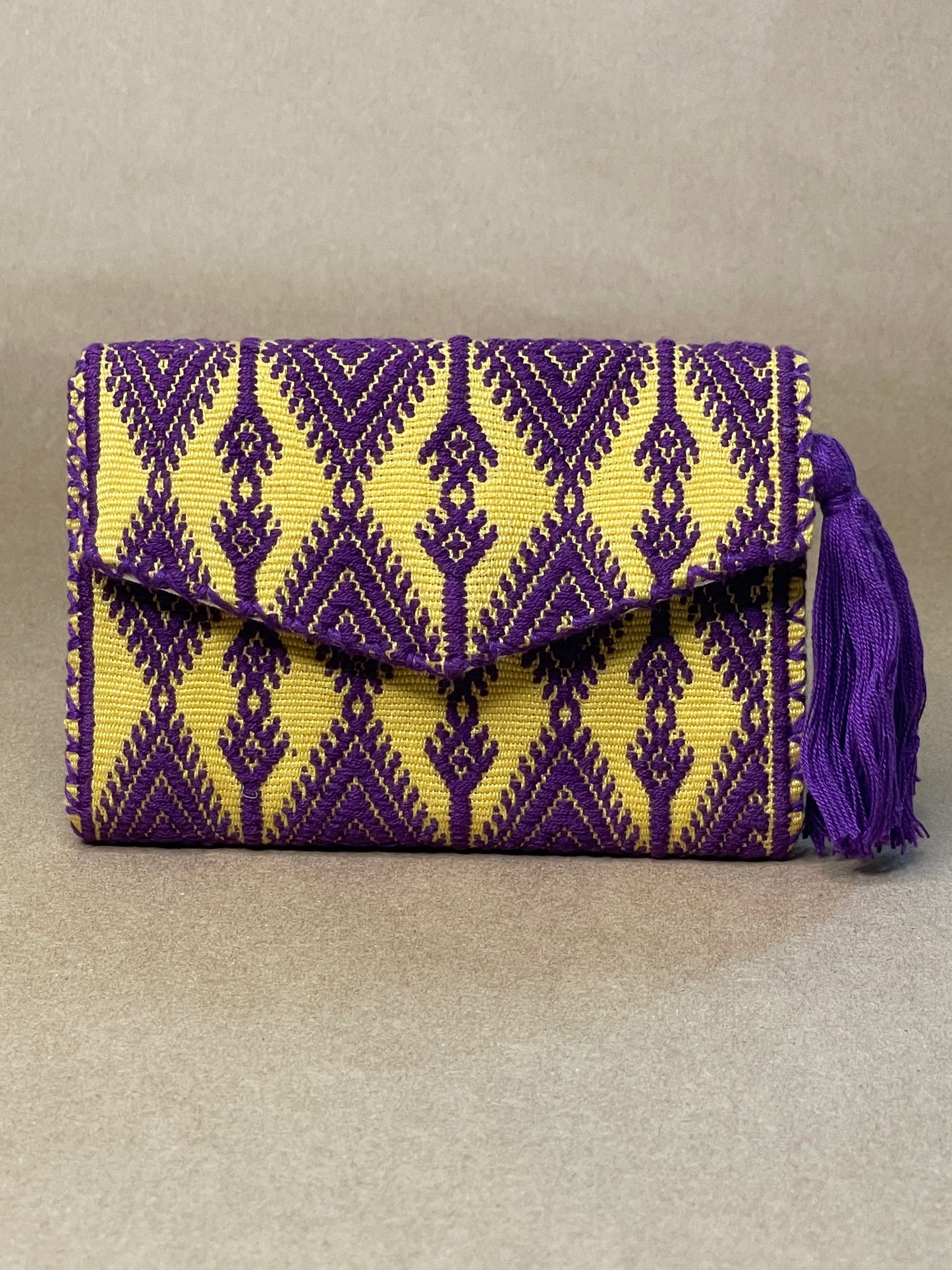 Yellow & Purple Small Wallet