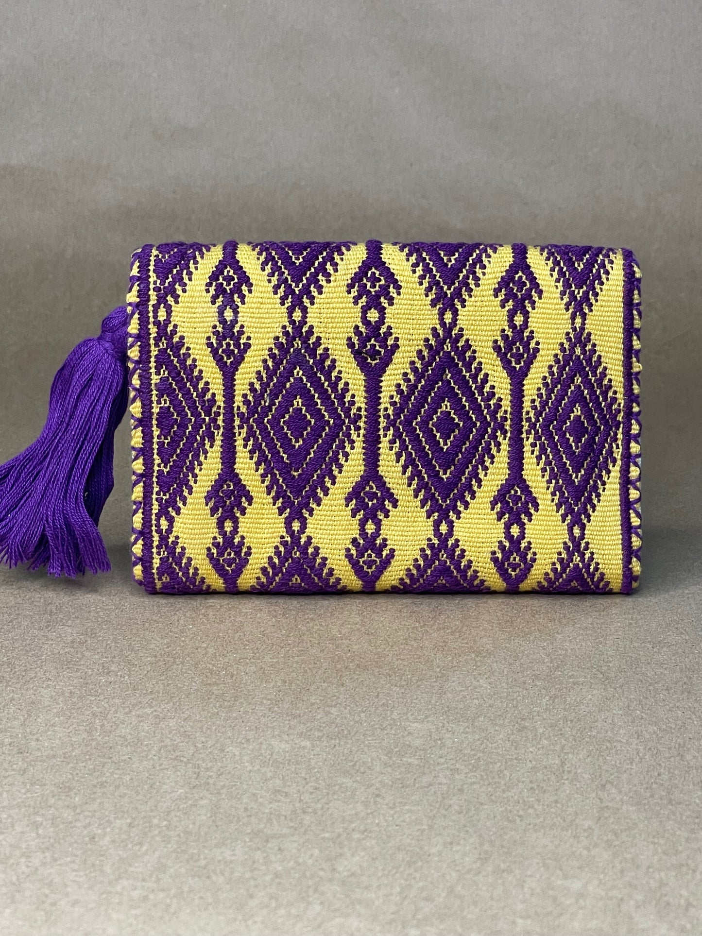 Yellow & Purple Small Wallet