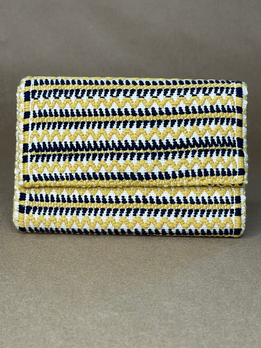 Black & Yellow Small Wallet