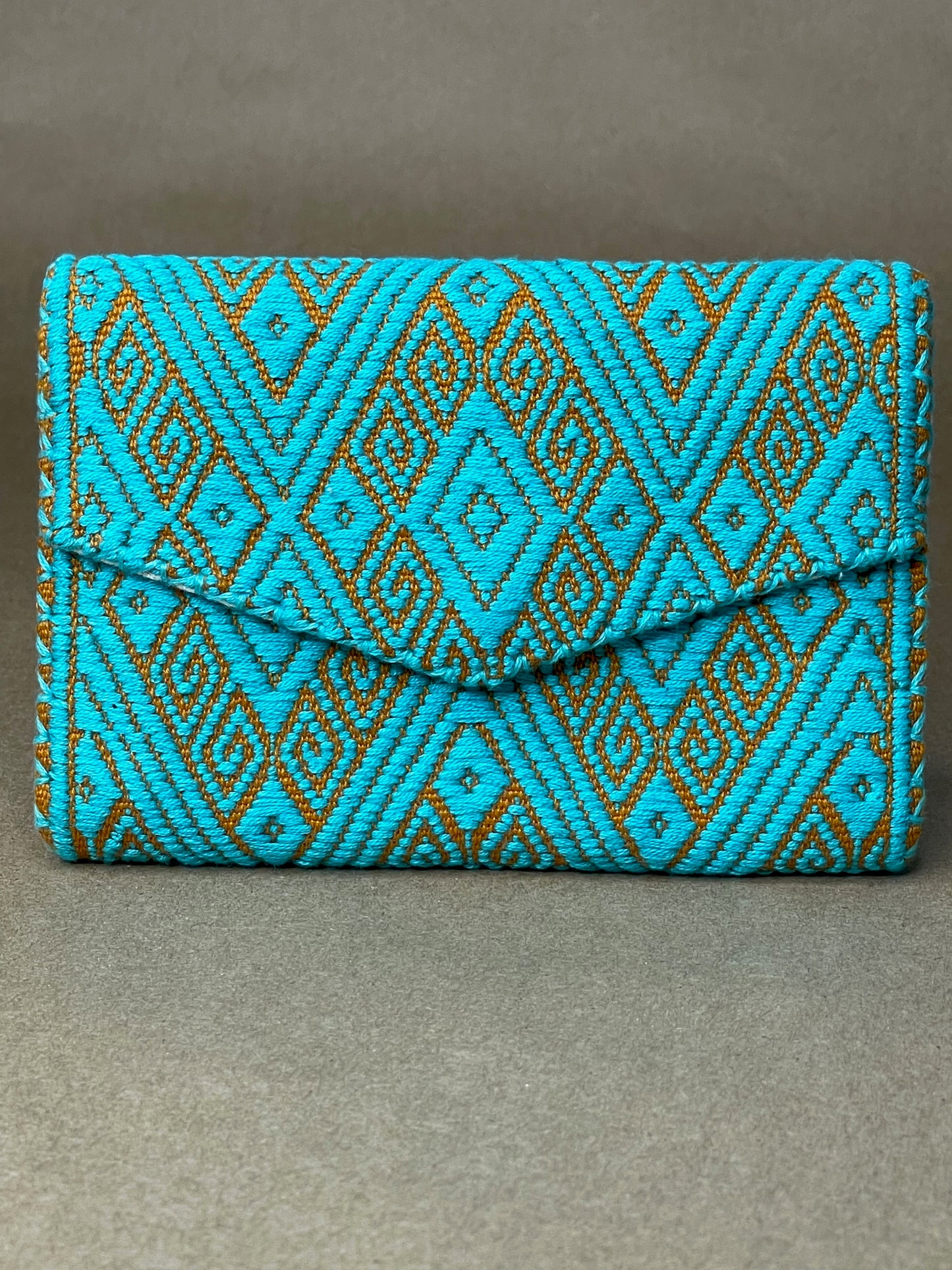 Blue & Gold Small Wallet