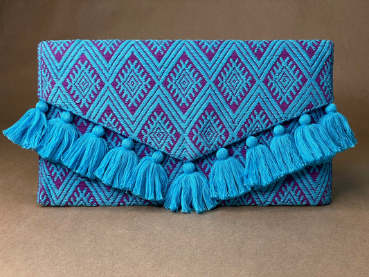 Purple & Blue Clutch