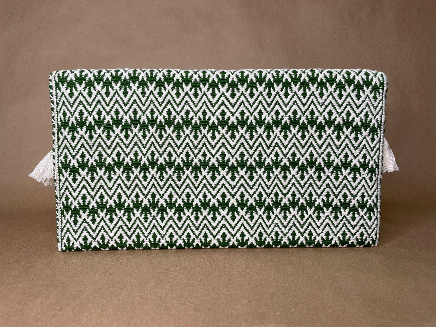 White & Green Clutch