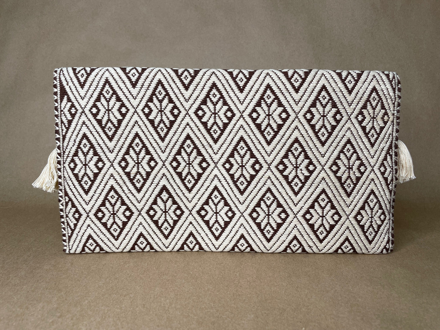 Brown & Ivory Clutch