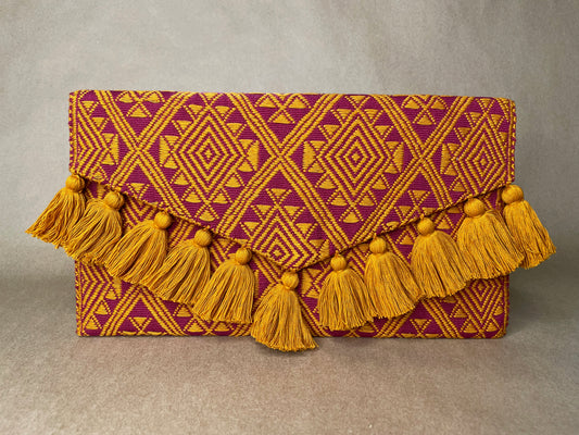 Gold & Garnet Clutch