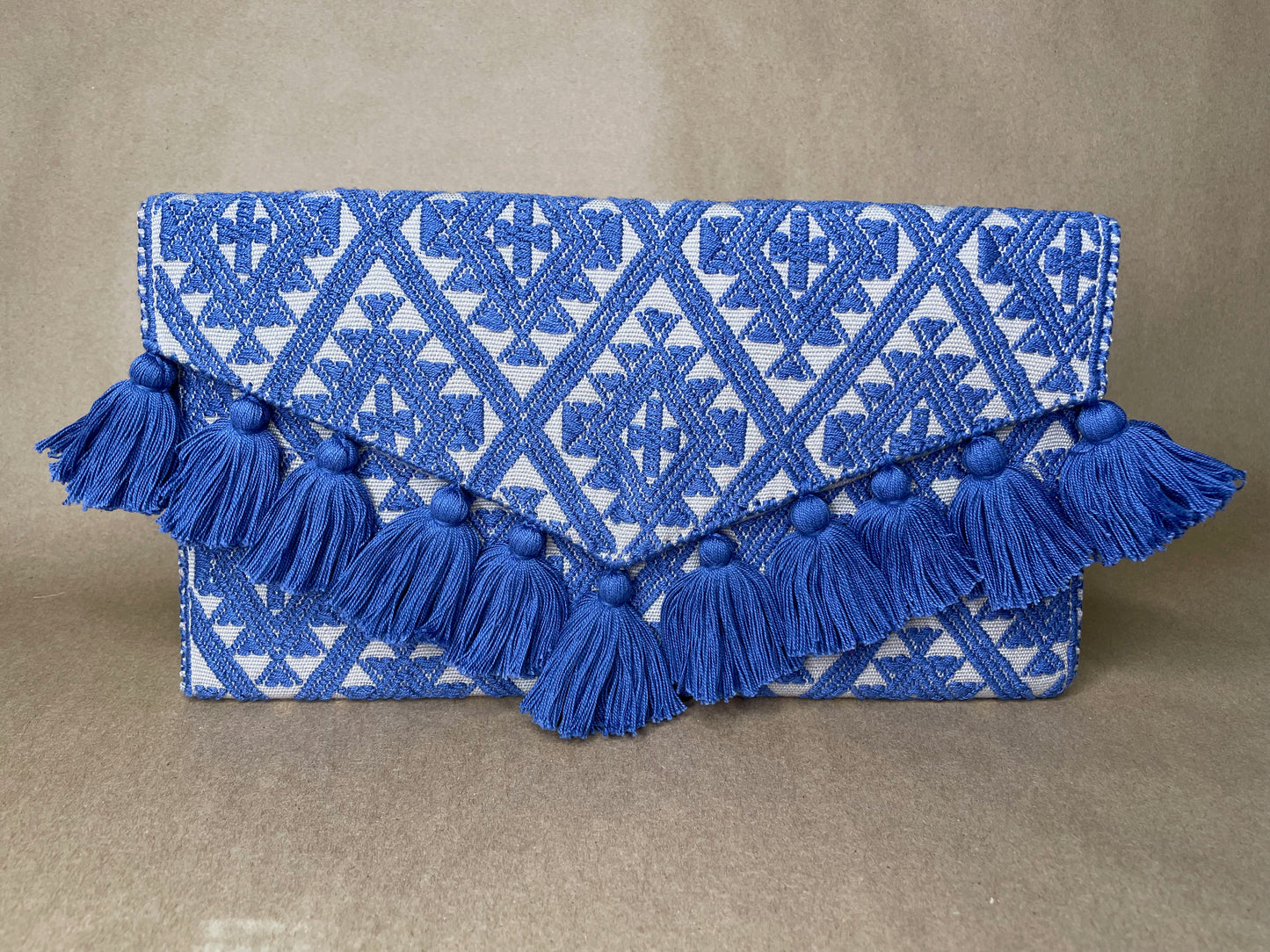 White & Blue Clutch