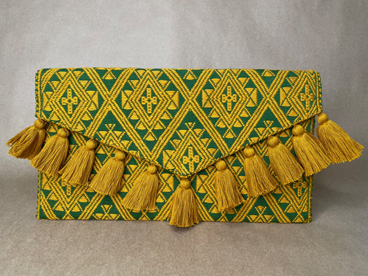 Yellow & Green Clutch