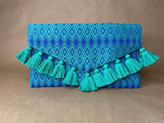 Teal & Blue Clutch