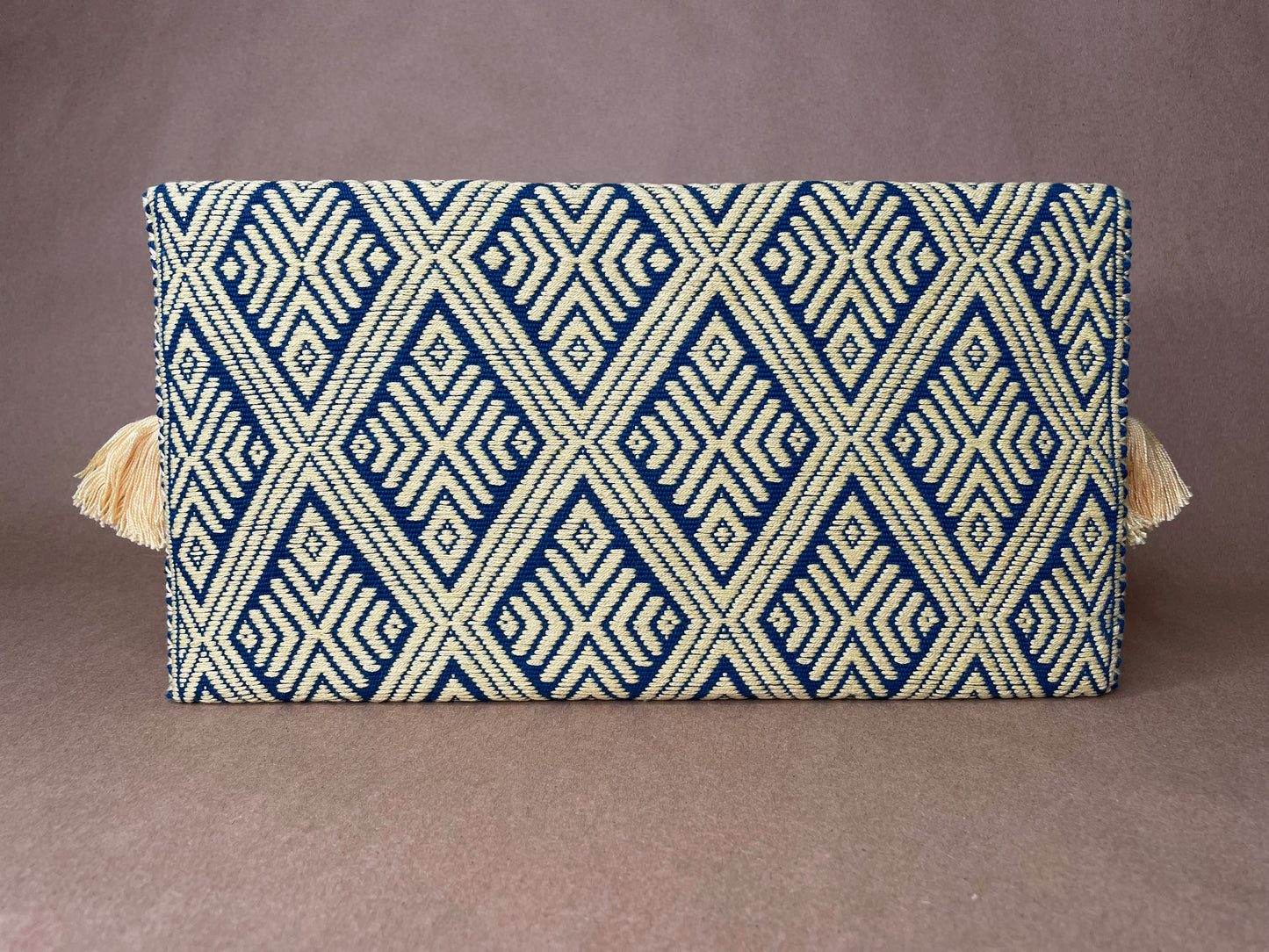 Blue & Ivory Clutch