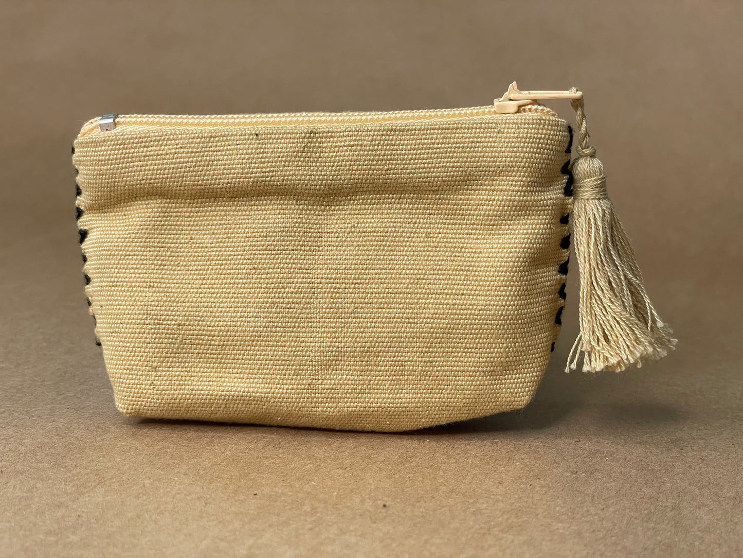 Beige Multicolor Coin Purse