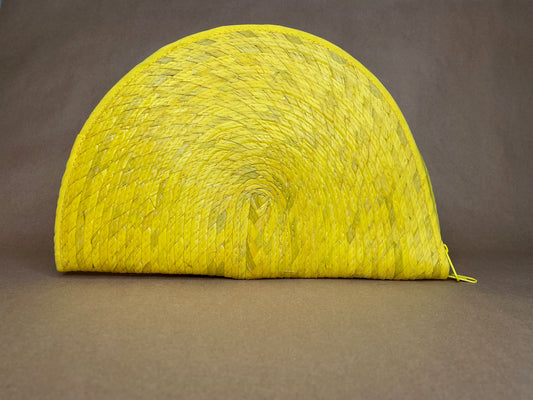 Yellow Palm Clutch