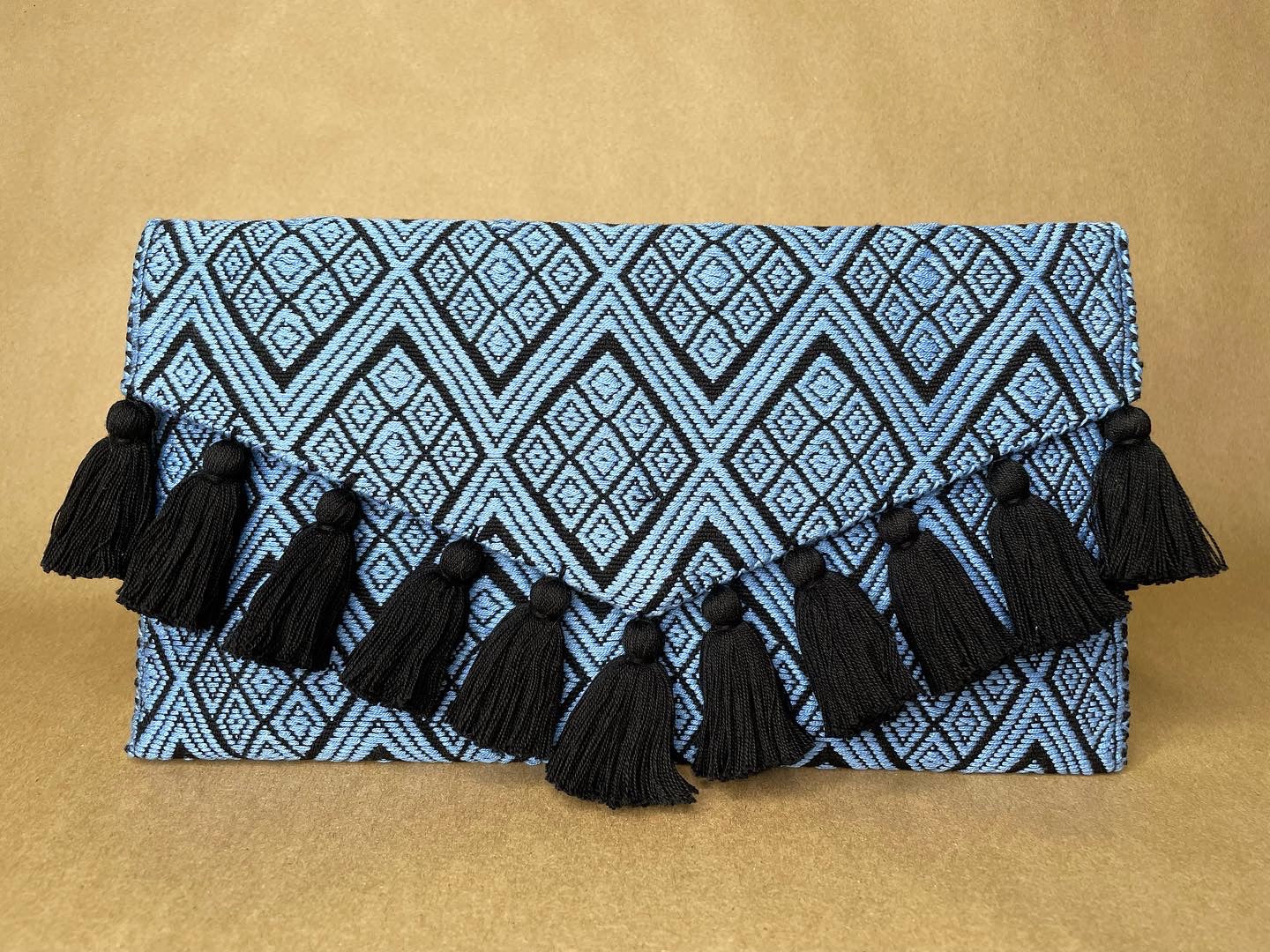 Blue & Black Clutch